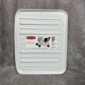 RUBBERMAID Large Drain Board White 18x14.7x1.3" MICROBAN New